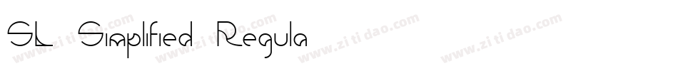 SL-Simplified Regula字体转换